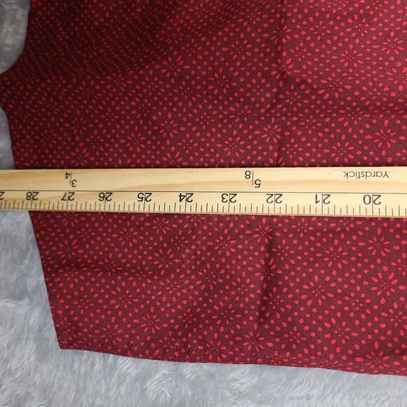 Taylorbyrd 1930 Shirt Mens Med Red Textured Long Sleeve Cotton Button up - Picture 6 of 8